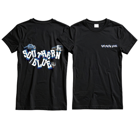 Southern Blue Fleet of trucks. Kids clothing range