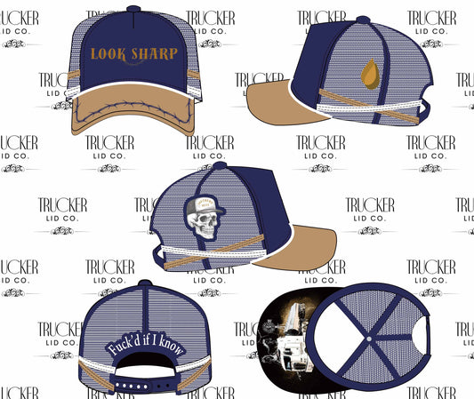 Look Sharp Trucker Hat - Southern Blue X Trucker Lid Co