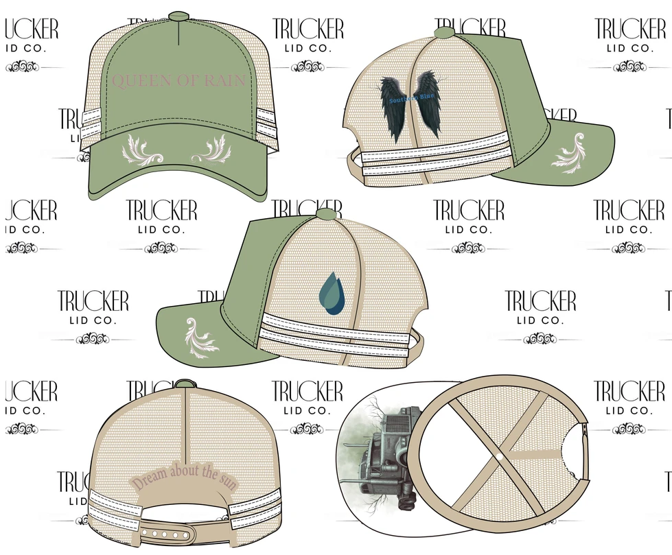 Queen of Rain Trucker Hat - Southern Blue X Trucker Lid Co