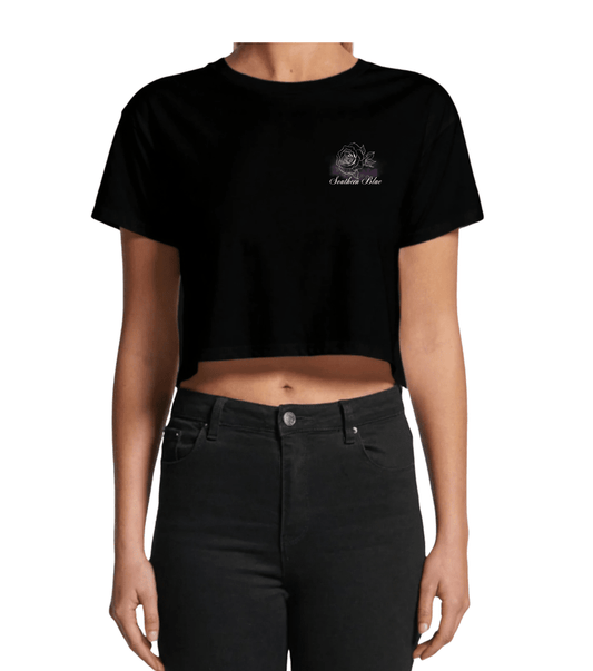 Dressed for Success Cropped T-Shirt - Southern Blue