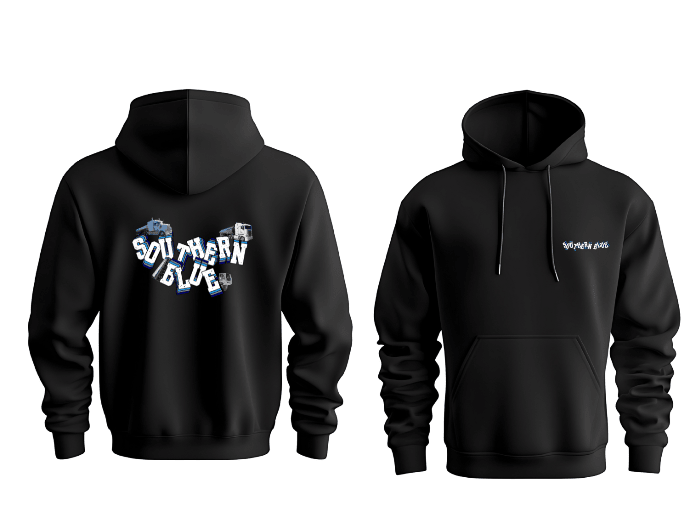 Kids Fleet Hoodie - Southern Blue