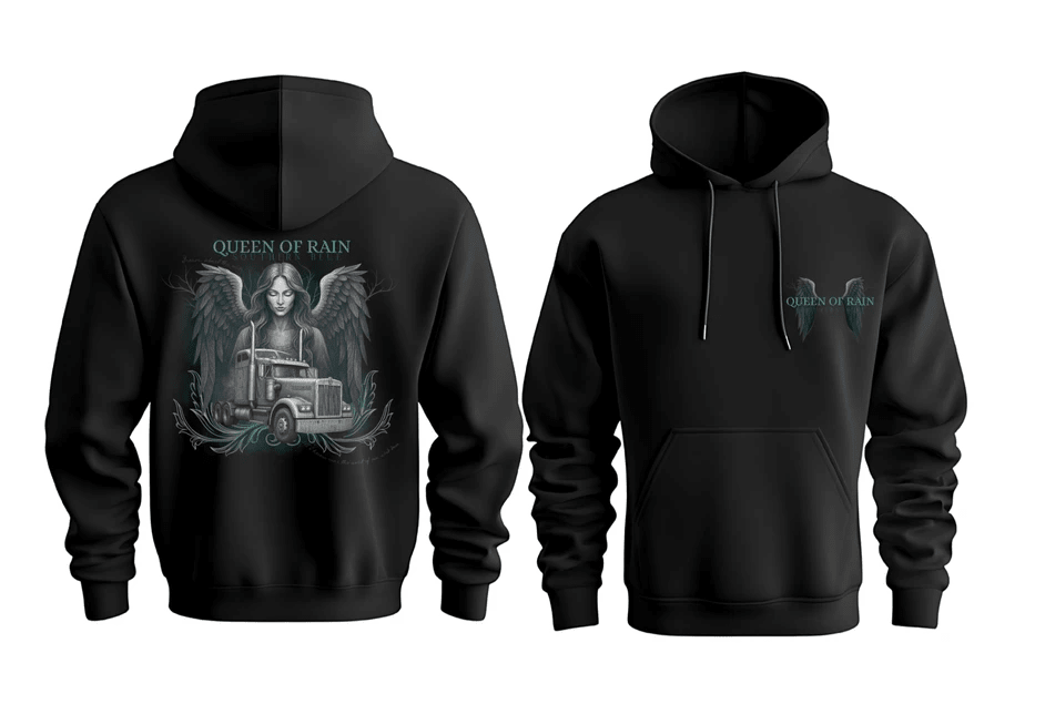 Queen of Rain Hoodie - Southern Blue